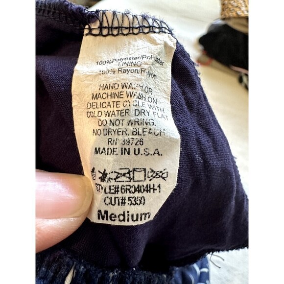 Honey Punch Navy Nautical Romper Woman's Size M Shorts Summer Beachy - Picture 3 of 16